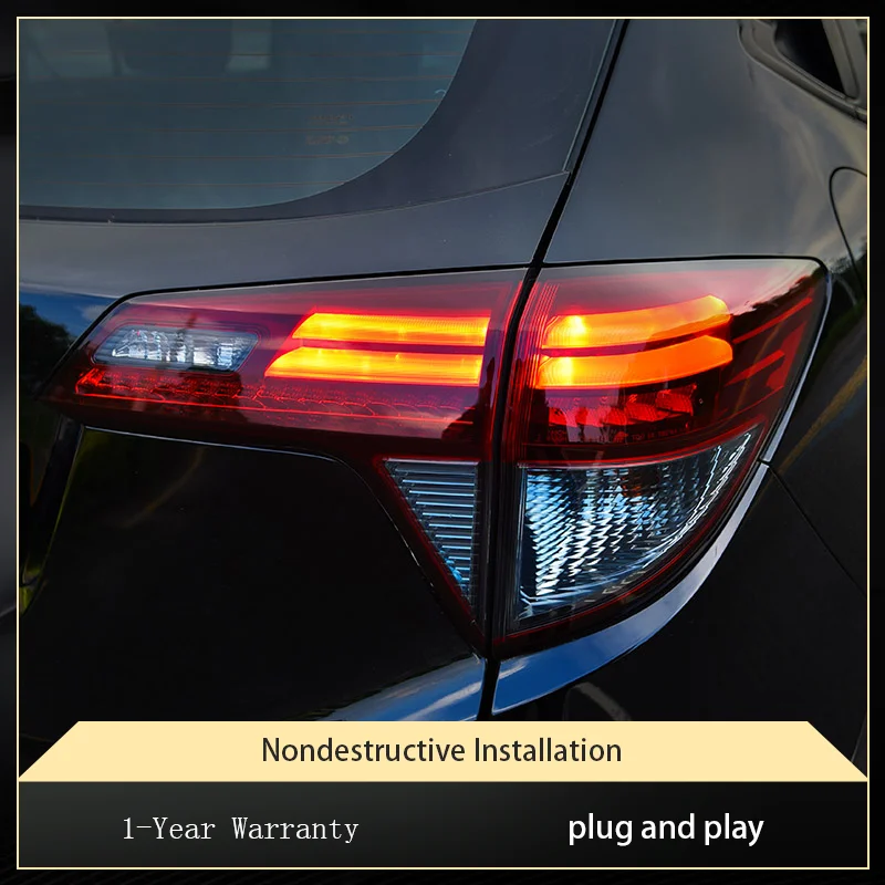 أضواء السيارة لهوندا HRV HR-V Vezel 2015-2018 الضوء الخلفي LED ترقية تسليط الضوء على العارض ثنائية البؤرة عدسة الملحقات أداة المصباح