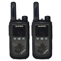 2PCS BAOFENG BF-T17 FRS Mini Walkie Talkie Portable Two Way Radio Long Range 22CH VOX USB 2W0.5W Ham Radio with LED Flashlight