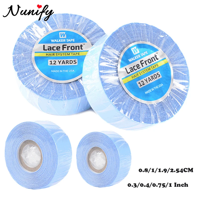 12 Thước 1Cm Chiều Rộng Xanh Hai Bên Tóc Băng Cho Tóc Giả Chống Nước Supertape Ren Mặt Trước Tóc Giả Băng Cho Tóc nối Dài Tóc Giả Lắp Đặt Bộ