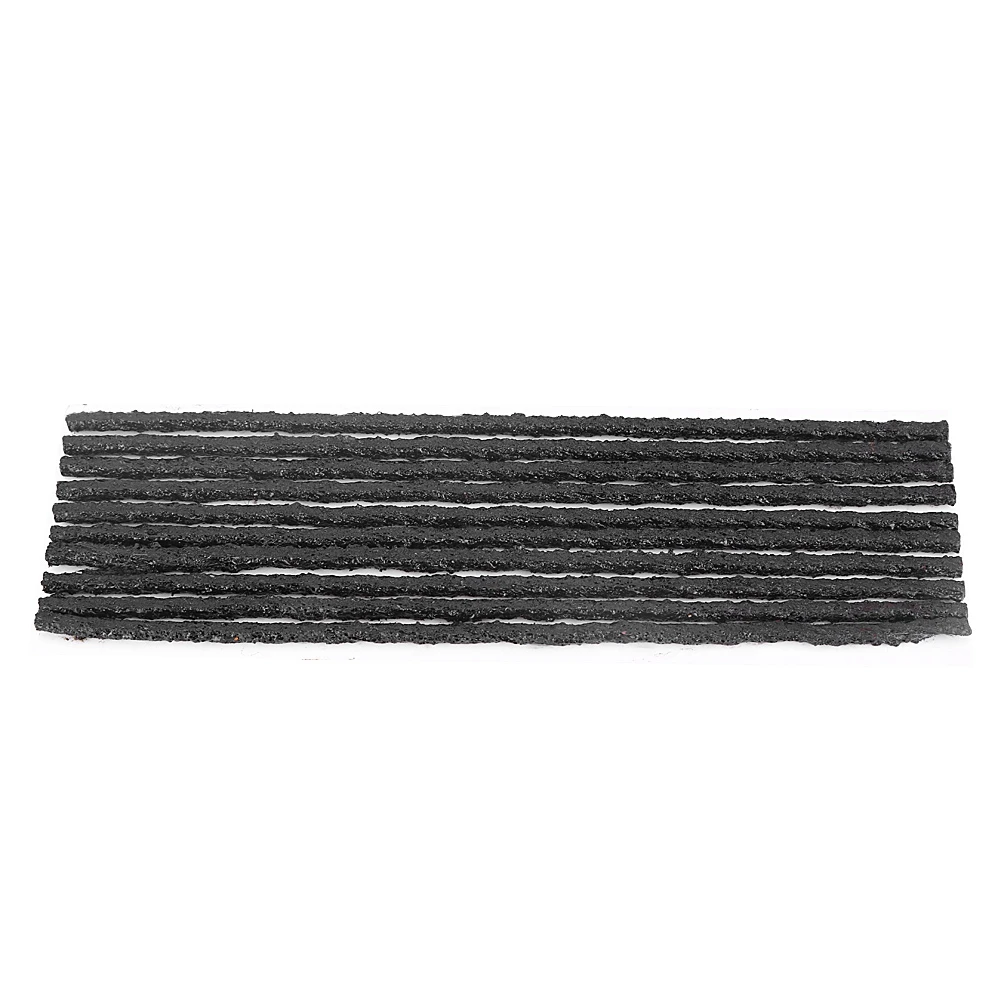 50Pcs Black Tubeless Tyre Tire Puncture Repair Seal Rubber Strips Car Motorcycle Performance Repair Tape Heat-resistant