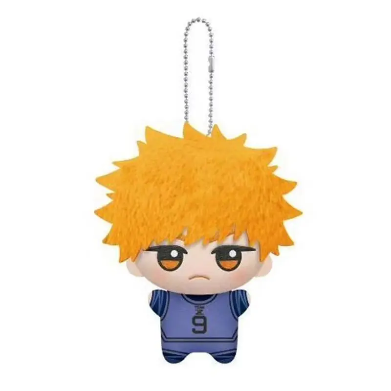 Anime bleu serrure Kunigami Rensuke Bachira Meguru Cosplay coton Maumet pendentif porte-clés dessin animé marionnette porte-clés ornement cadeau de noël