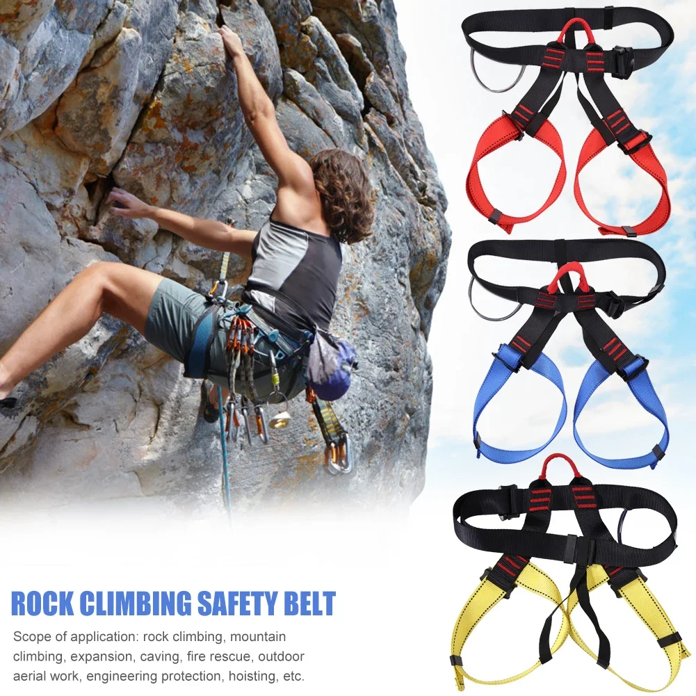 Outdoor Rock Climbing Harness Half Body Safety Belt Aerial Survival Equipment Professional Waist Support Half Body Harness