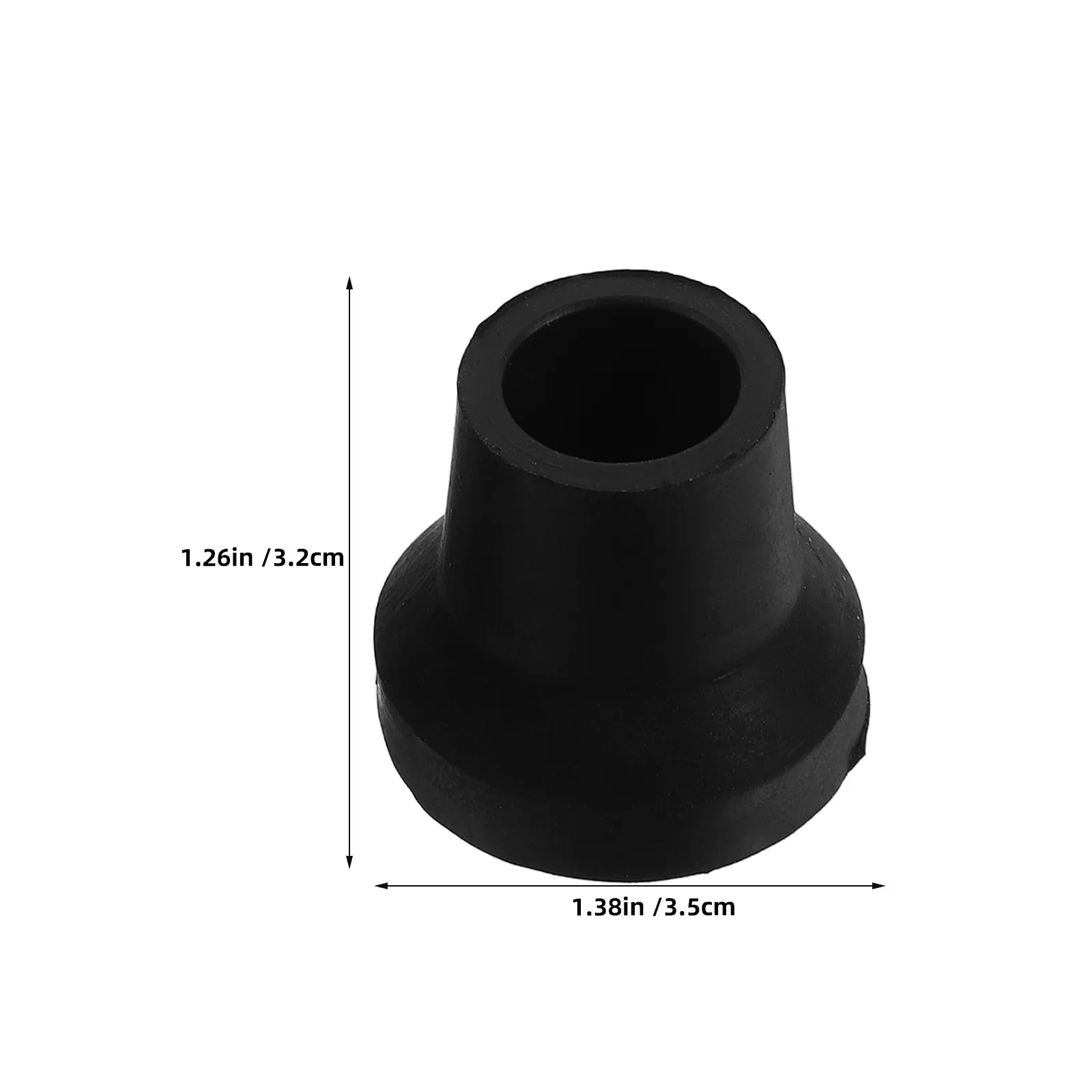 20Pcs Replacement Rubber Cane Tips Heavy Duty Anti-Skid Walking Stick Ends Crutch Foot Pads Traction Stability Indoor Outdoor