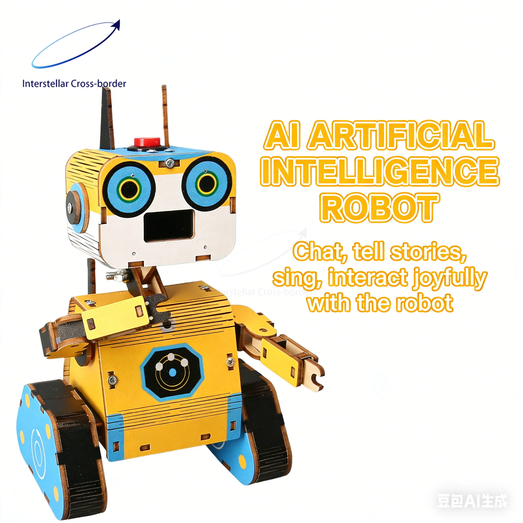 

Интерактивный робот DIY Tech AI, научный эксперимент, голосовое управление, развивающая игрушка для сборки, для детей