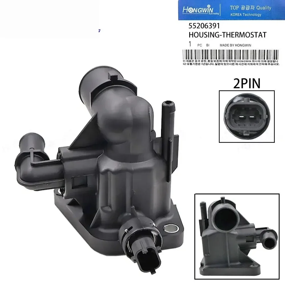 

55206391 Carcasa l termostato l refrigerante para Chevrolet Aveo Citroen Nemo Alfa Romeo Mito Fiat 500 Doblo Fiorino Punto 1336.