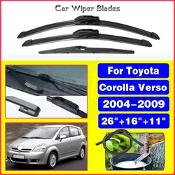 Car Front Rear Wiper Blade For Toyota Corolla Verso AR10 2004 - 2009 Windscreen Windshield Wipers Car Accessories 2008 26