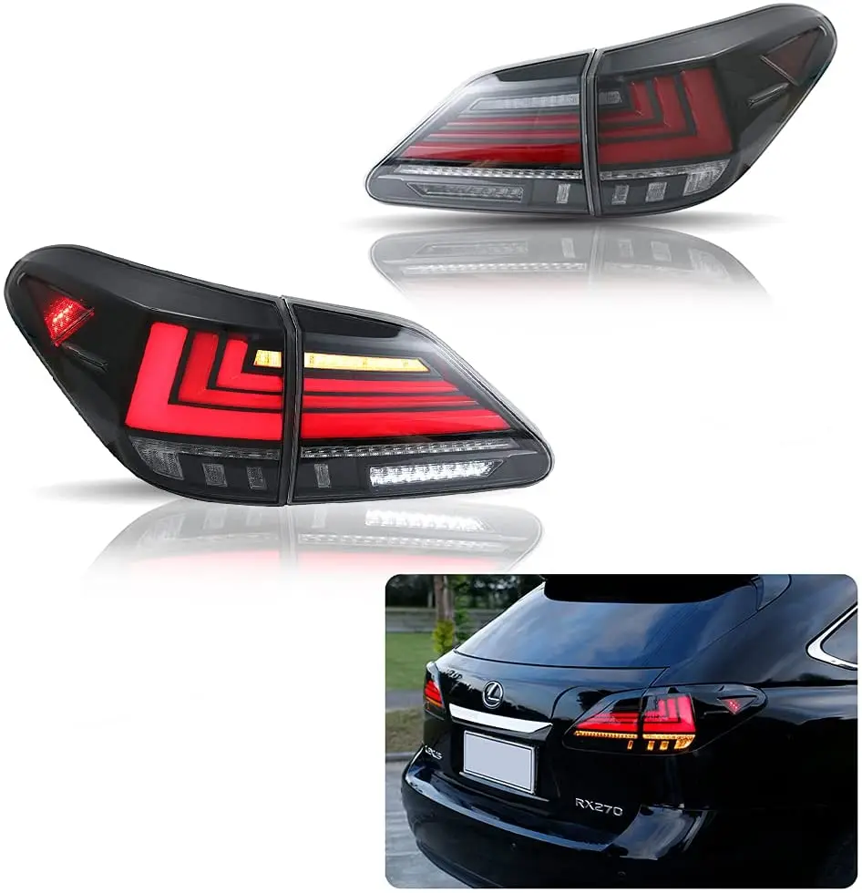 LED Taillights Assembly for Lexus RX270 RX300 RX350 RX450H 2009-2015 Rear Light Lamps Assembly Sequentail Turn Signal Brake