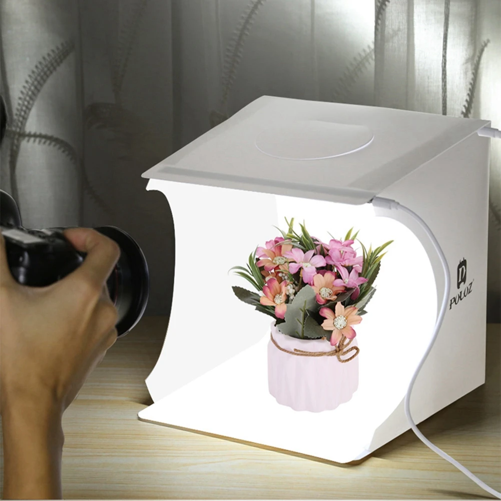 23*22*24cm Lightbox Light Box Mini Photo Studio Box Photography Box Light Studio Shooting Tent Box Kit 6Colors Backdrops