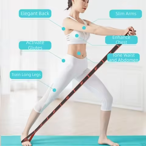 8/10/12 Grid Yoga Stretch Band Flexible Multi-stage Digital Resistance Band Adjustable Dance Stretch Band