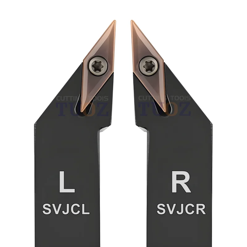 TUOZ SVJCR SVJCL 93 degrees External Turning Tool 1010H11 1212H11 1616H11 2020K11 2020K16 2525M16 Cnc Holder Lathe Cutter Shank