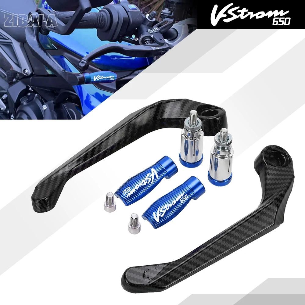For Suzuki VSTROM650 V‑Strom 650 / XT 2004-2026 Motorcycle Aluminum Handlebar Brake Clutch Lever Hand Guard Handguard Protector