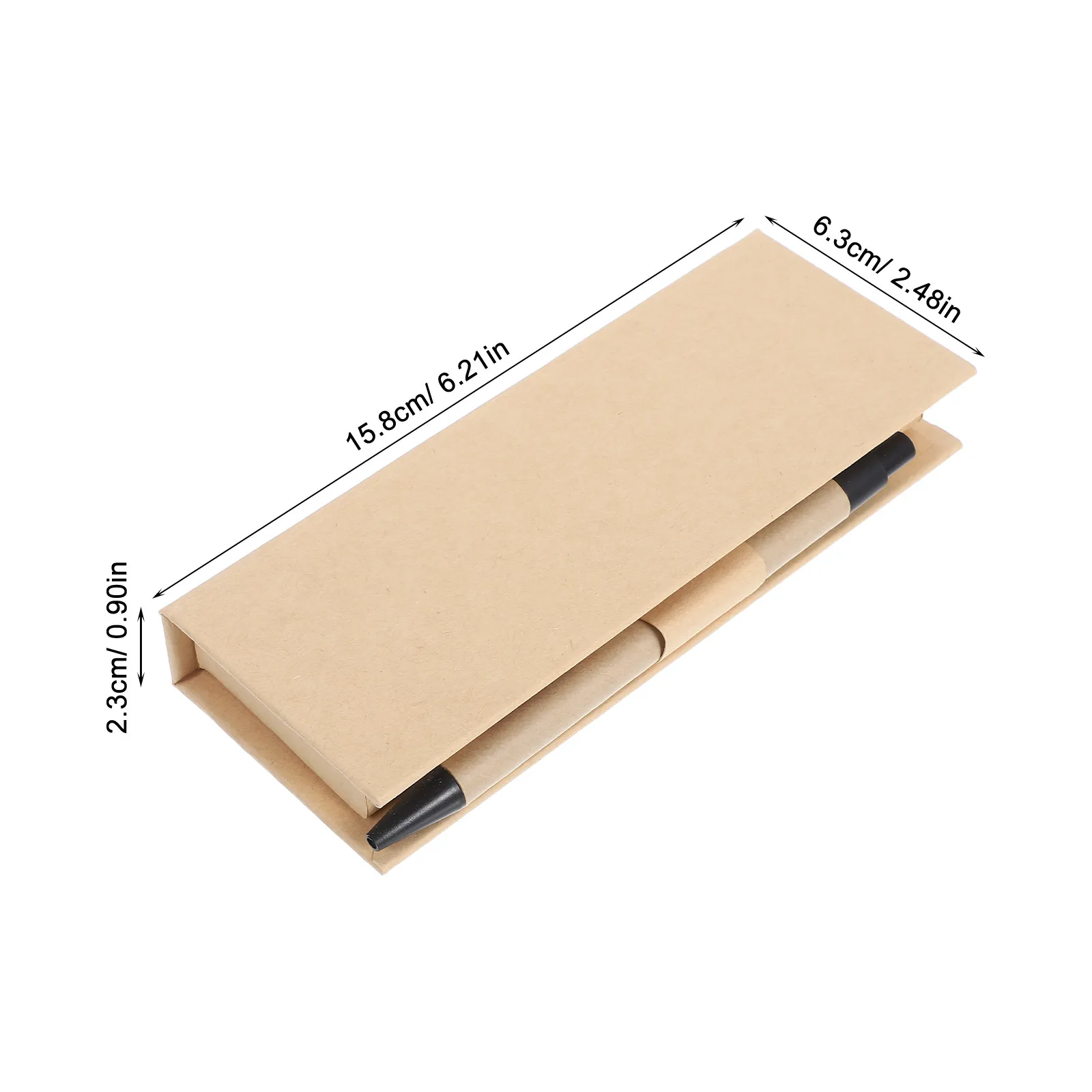 1Set Elegant Printed Memo Storage Box Multifunctional Sticky Notepad Set with Built in Ruler Color Coded Index Tabs for Home