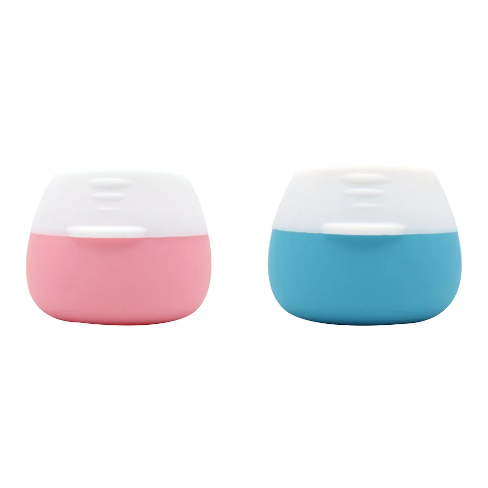 

2pcs 20Ml Portable Silicone Cream Containers Reusable Travel Bottles For Cosmetics Refillable Cream Bottles Lightweight