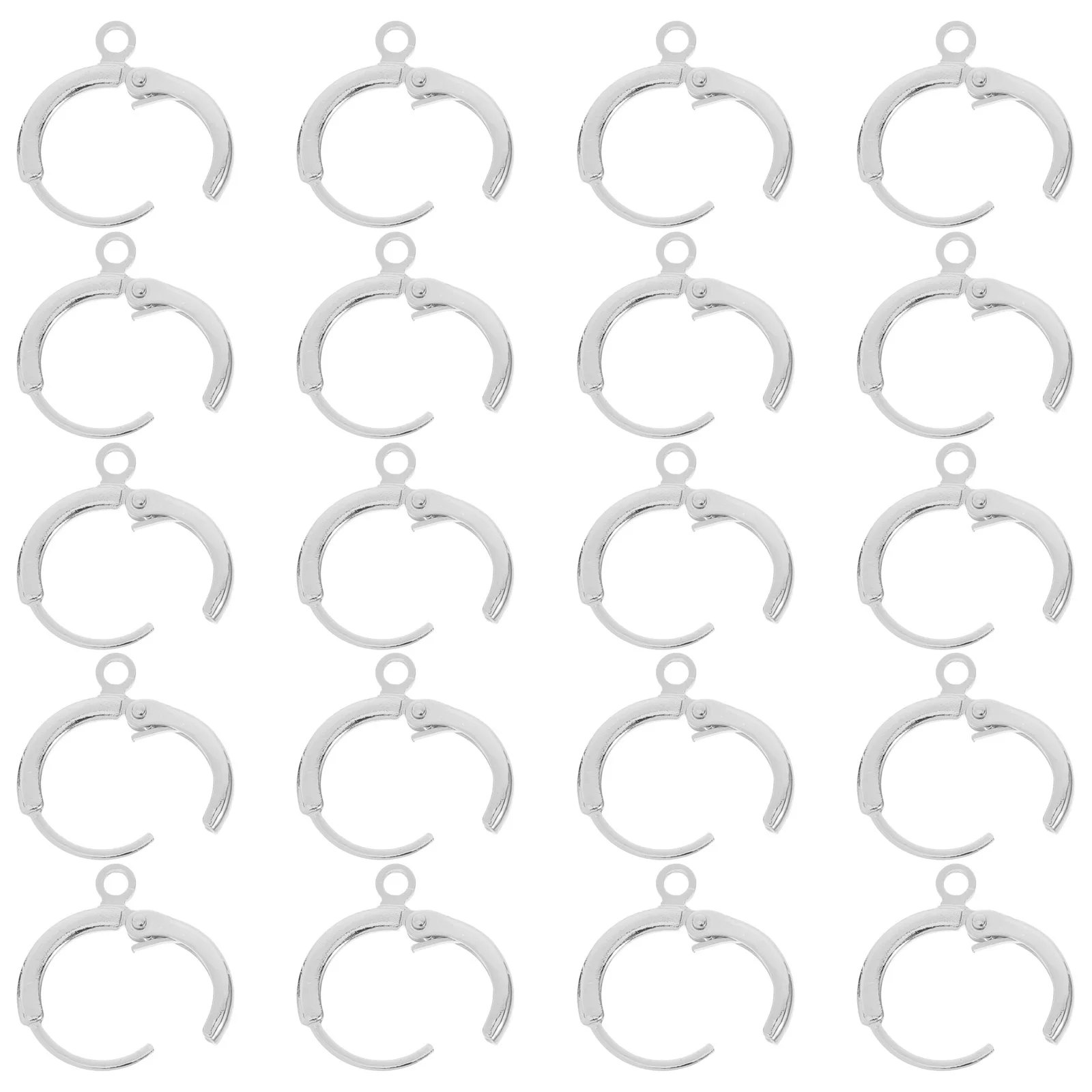 

20 Pcs Ear Clip Buckle Earrings Jewelry Findings European Style Copper Diy Making Supply