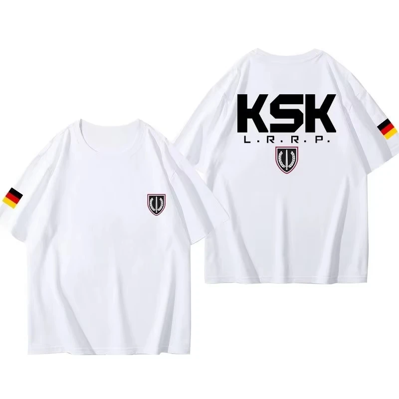 Germany Ksk German Special Forces T-shirt Military Fan Military Style Tactical Casual Short-sleeved Cotton T-shirt Summer