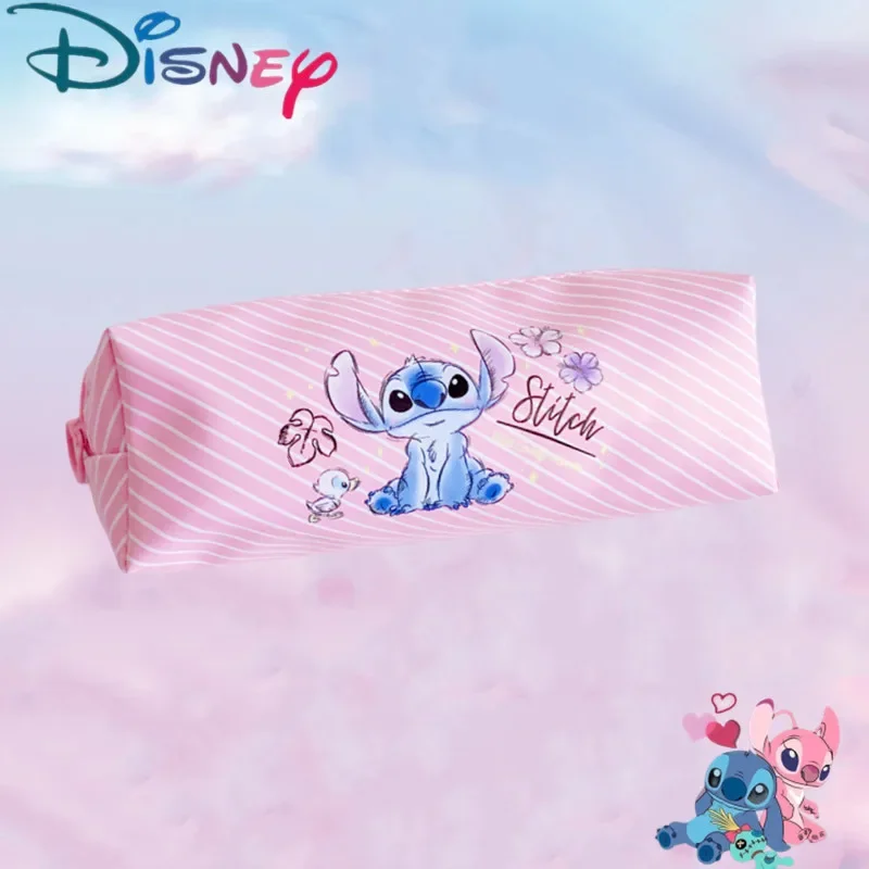 Neue Disney Stitch Anime Bleistift Fall Stich Druck Stift Tasche Cartoon Studenten Aufbewahrung tasche Briefpapier Kinder Spielzeug Weihnachts geschenk