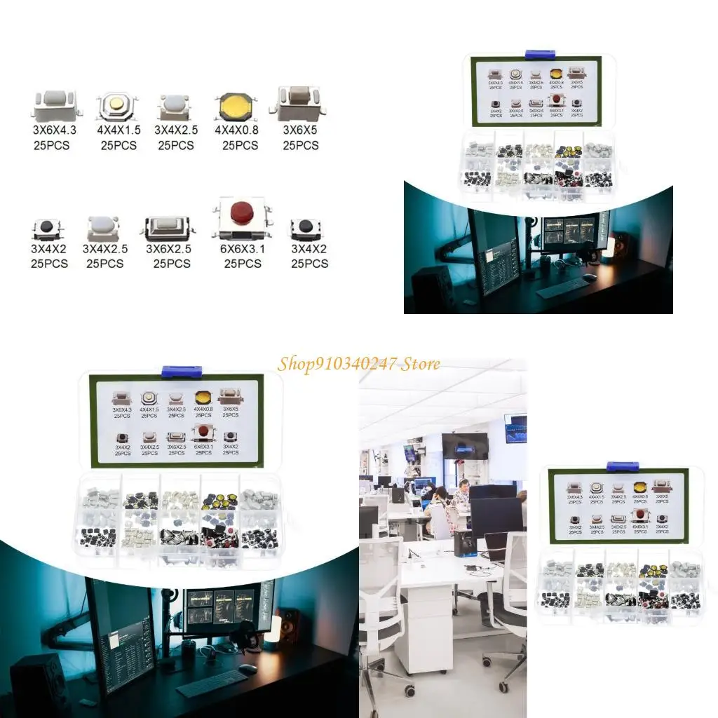 

Q22A Multi Actule Tappult Cutting 250pcs 10 типов пластиковый корпус