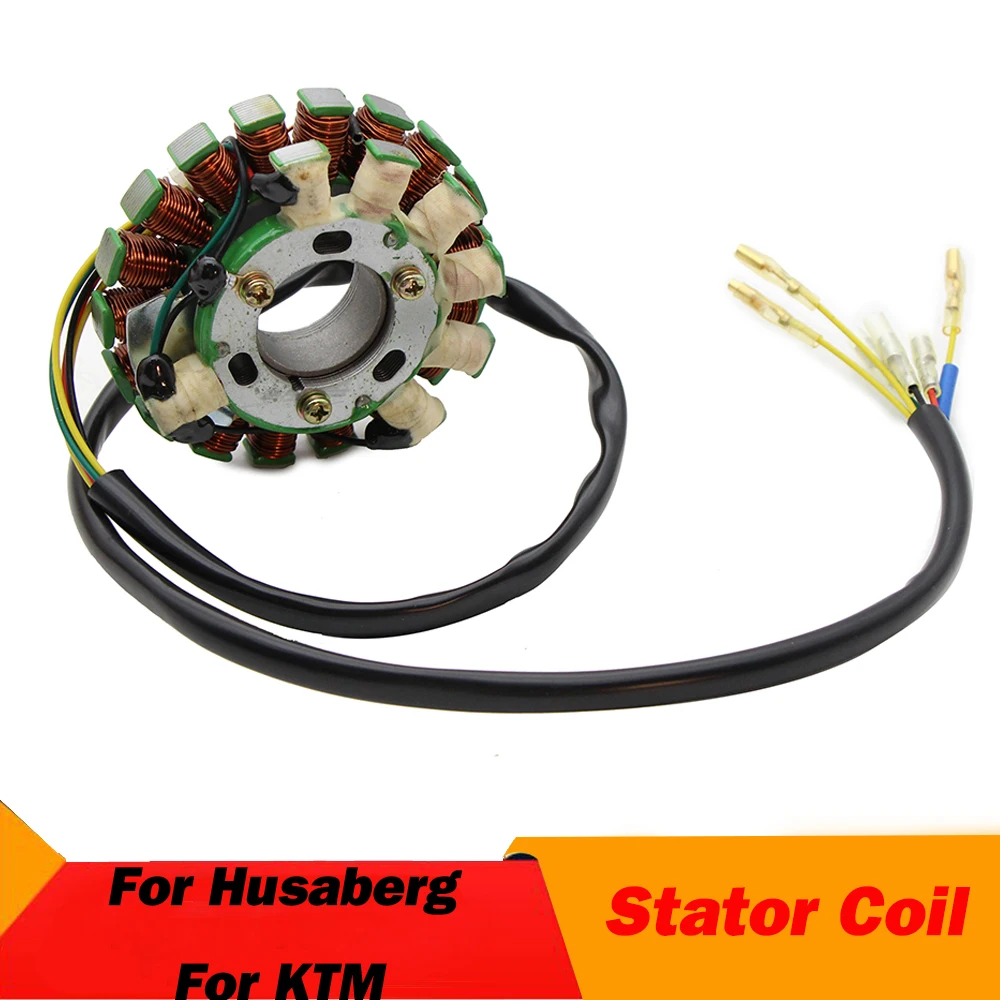 

Motorcycle Generator Magneto Stator Coil For Husaberg RM01192-R00 350E 499C 501C 501E 600C For KTM 58031002050 LC4 350 400 500