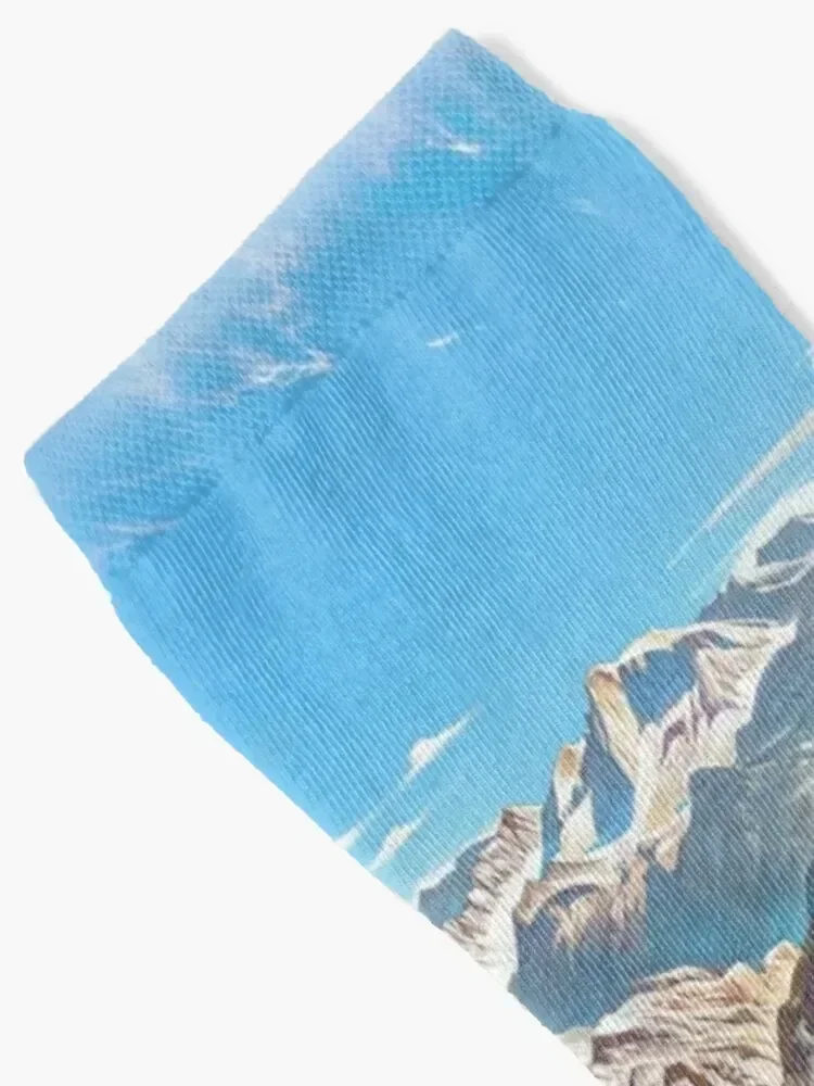 Yosemite National Park Socks cotton snow hiphop New year's Boy Socks Women's