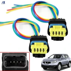 2pcs For Nissan Qashqai Dualis J10 2007 - 2013 Rear Tail Light Lamp Plug Connector Wiring Harness Loom 2009 2010 2011 2012