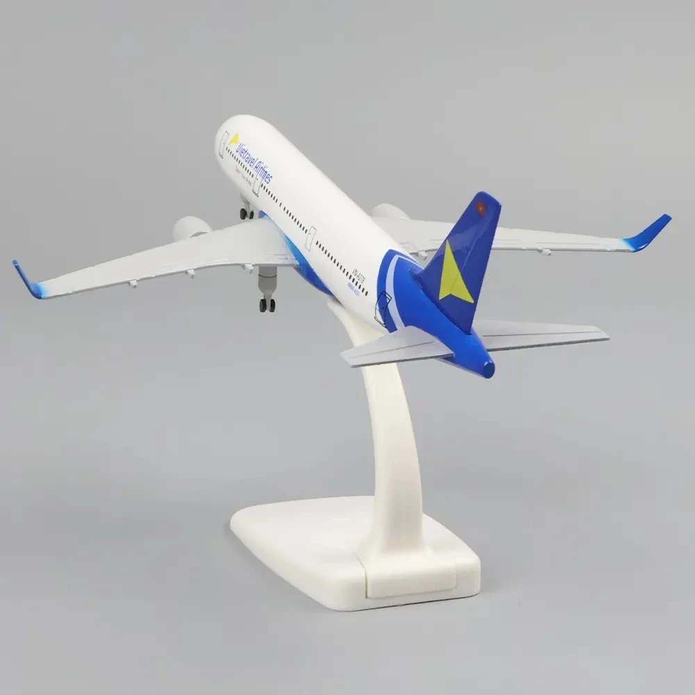 Samoloty zabawkowe 321 1:400 20CM Vietnam Airlines A321 odlewany ze stopu Model samolotu z podwoziem Model do pokoju kolekcjonerskiego