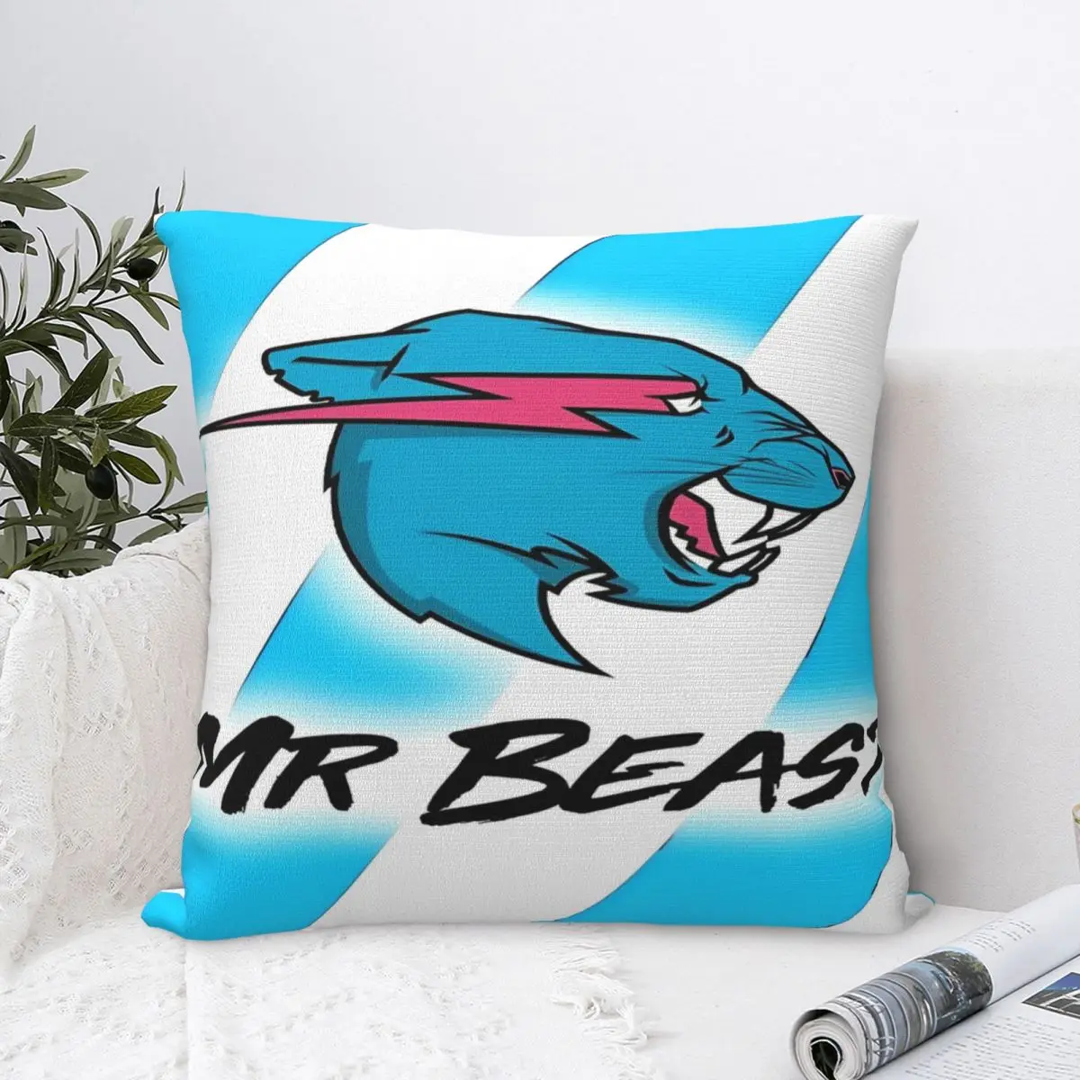 Y2K Living Room Mr Beasts Decorations Pillowcase Merch Pillow Covers Zippered Multi-Size