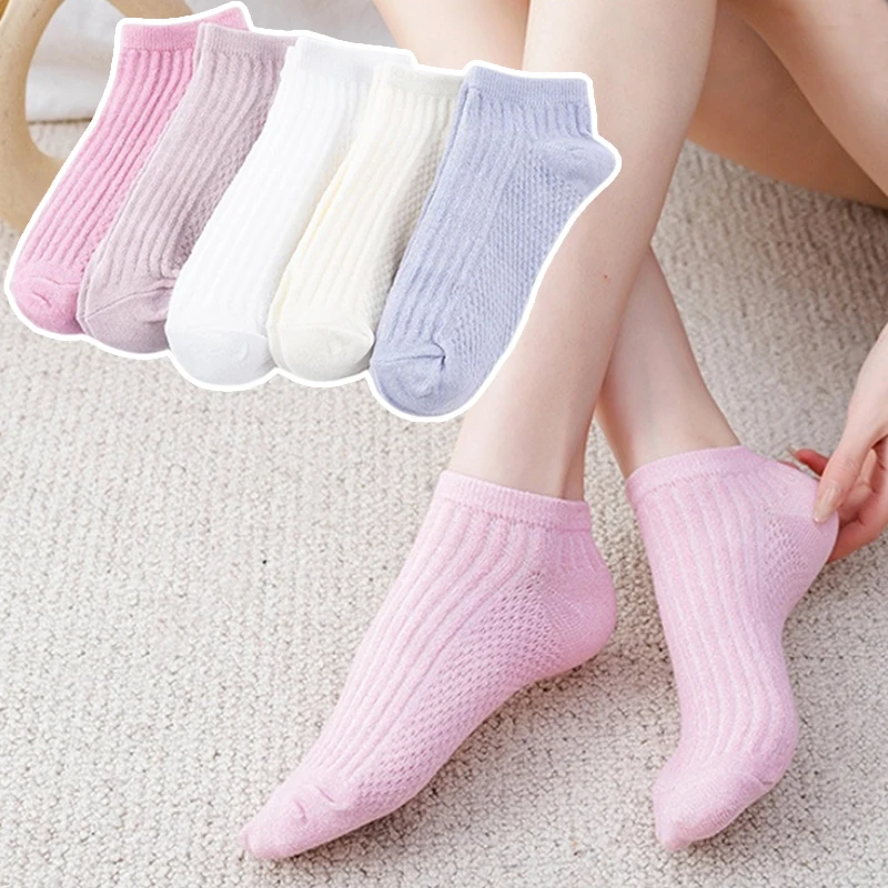 Women Invisible Boat Socks Summer Mujer Silicone Non-slip Chaussette Ankle Low Female Cotton Show Breathable Calcetines