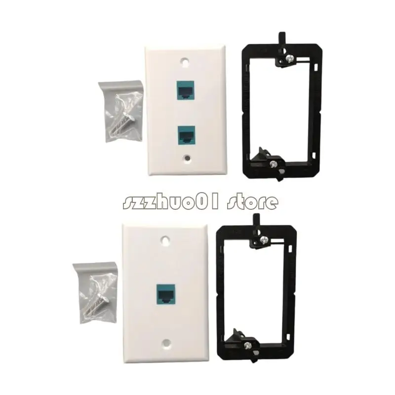 M3GA Ethernet Wall Plate Gigabit Panel Coupler Face Plates Networks Cable Port