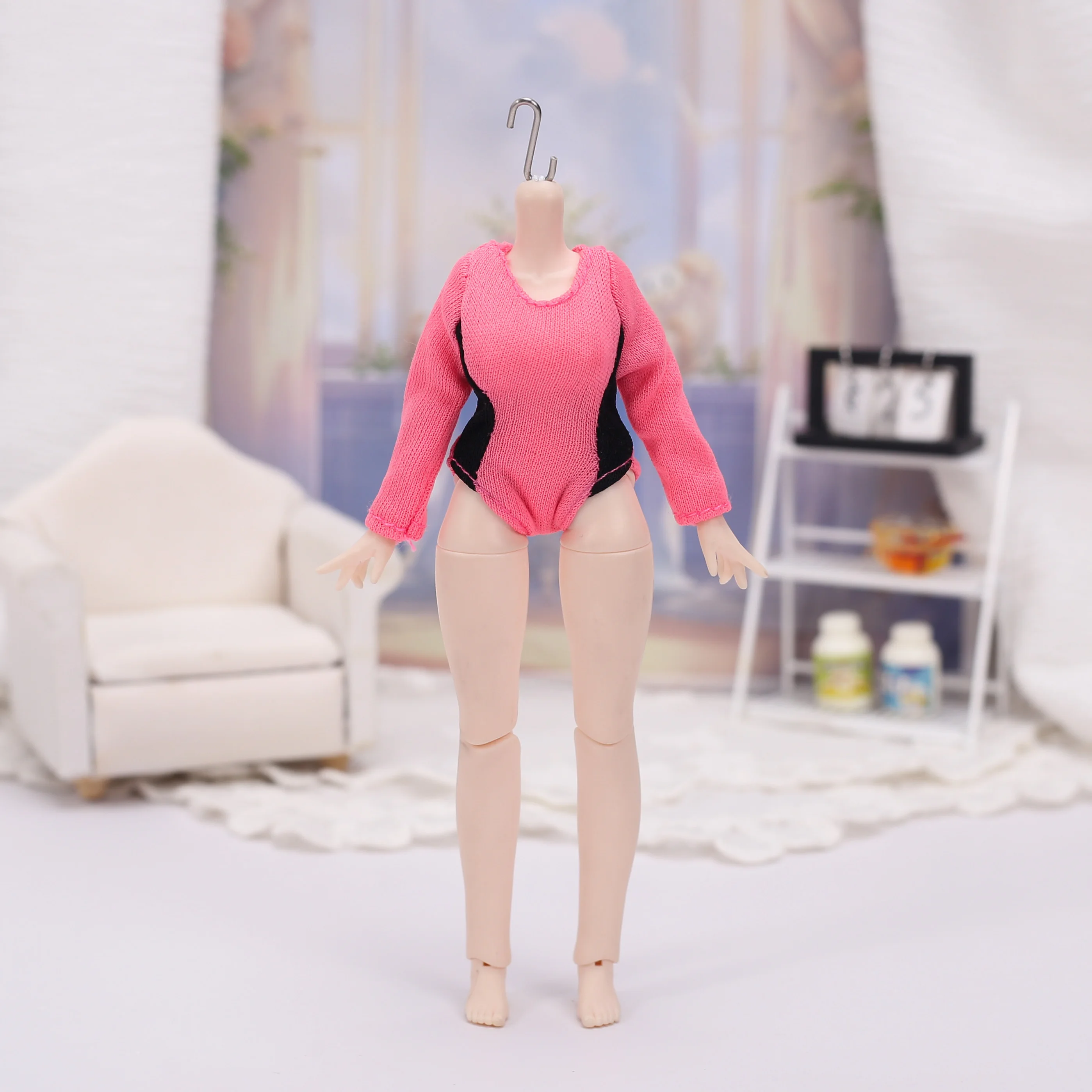 Kawaii swimsuit ‌jumpsuit‌ For 1/12 BJD SNAIL SHELL romankey figure figma shf TBL ANT Mecha Girl Azone picco neemo Doll Clothes