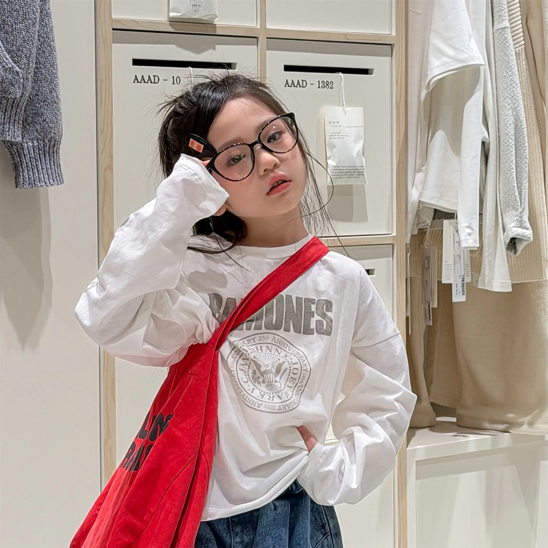 

2026 Spring New Children Long Sleeve T Shirts Girls Cartoon Print Bottoming Shirts Toddler Boys Cotton Casual Tops Kids Clothes