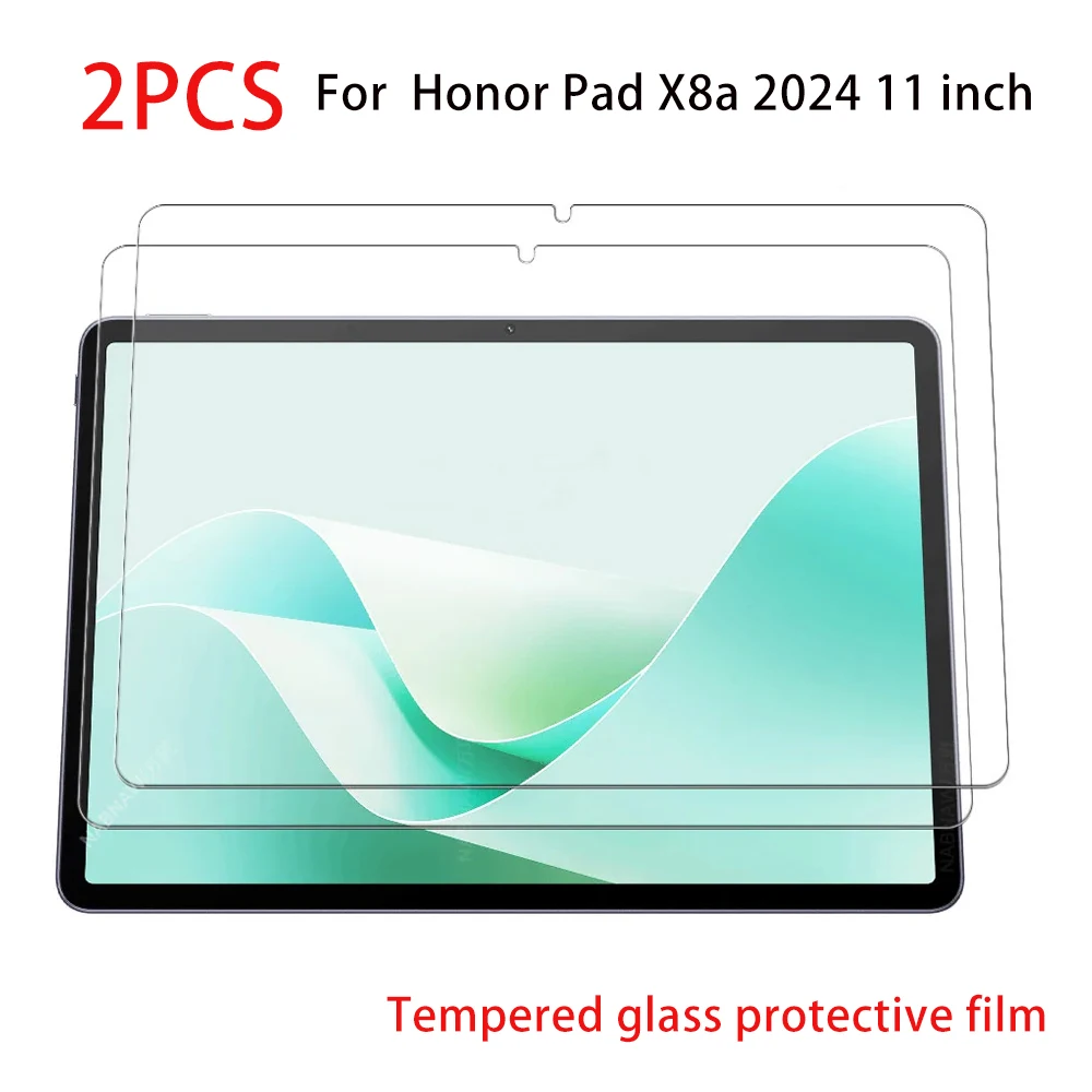 2PCS  Tempered Glass Screen Protector For Honor Pad X8a 202411 inch  HD Clear Film for Device Protection