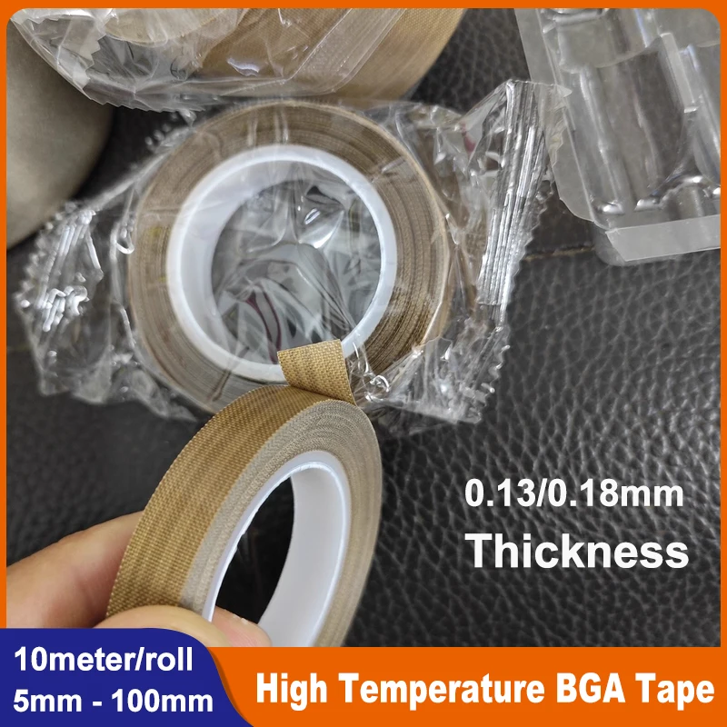 

PTFE Tape Thickness 0.13/0.18mm High Temperature Resistance Adhesive Waterproof Tape Cloth Heat Insulation Sealing Machine Tapes