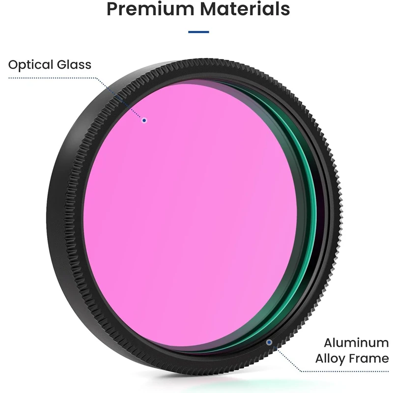 2-Zoll-UHC-Filter für Astronomie-Teleskope zur Beobachtung des Weltraums und Nebel Ultra-Hochkontrast-Filter M48-Gewinde Astrofotografie Visuell – Detail 2