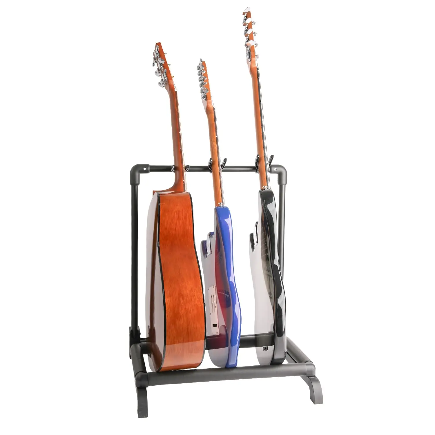 GHOSTFIRE Multi-holder Guitar Stand Foldable Guitar Display Rack Fit Guitar/Bass/Acoustic(GHS-3)