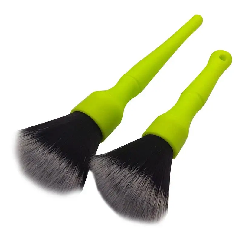 

Detailing Brush Smooth Detailing Crevice Brush For Car Care Two Densely Ultra-soft Synthetic Bristles Accessories For Cleaning