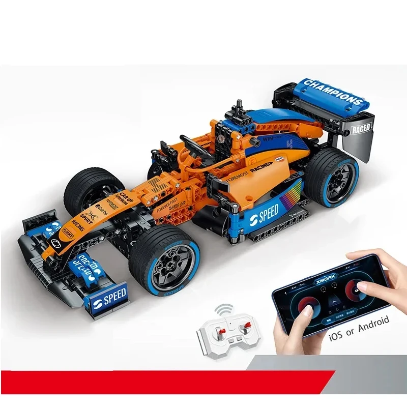 Xmork 025016 Moc App Rc Technische Super Sport Raceauto 641 Stuks Bouwstenen Puzzel Speelgoed Kerstcadeaus Voor Kinderen