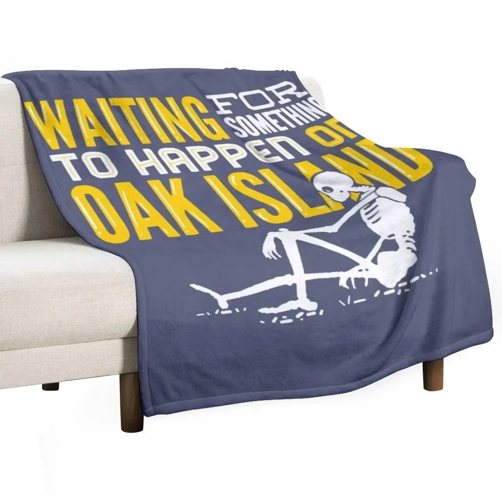 OAK ISLAND TREASURE HUNTING Oak Island Throw Blanket Hairy Decorative Throw Baby Bed Fashionable For Sofa Thin Blankets