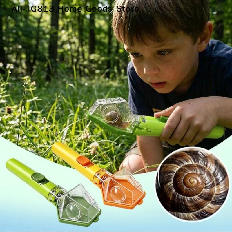 [TG813]Multifunctional Portable  Catcher Gift For Kids With 6x Magnifying Glass Handheld  Display