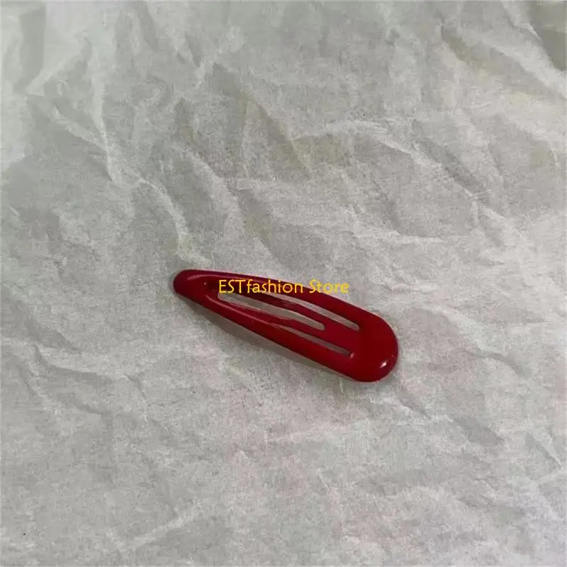 

Y5GC 10-Piece Small Hair Clip Metal Hairpins Sweet Red Mini Hair Barrettes Hair Accessories for Kid Girls Women