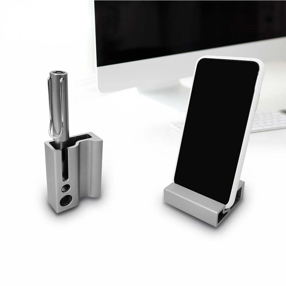 Physical Speaker Minimalist Multifunctional Desktop Combination Storage Rack,Mobile Phone and Tablet Holder, Vertical Pen Holder