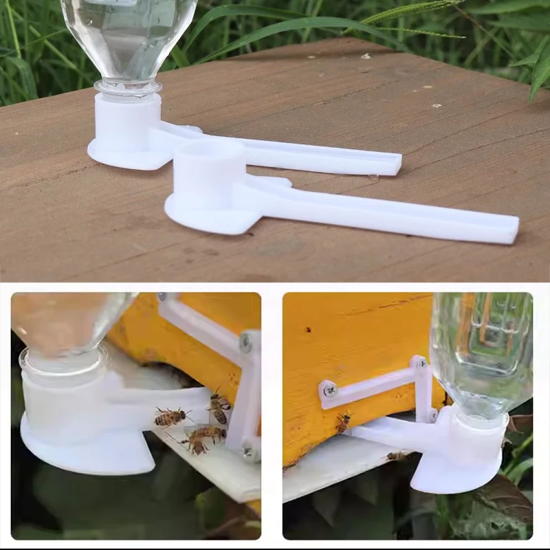 10pcs Plastic Bee Feeder Water Drink Feeding Fountains Drinkers Beehive Beekeeping Equipment Apiculture Tool Beekeeper Supplie