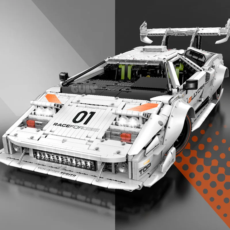 

GULY 10649 Creative MOCLP5000 Суперкар Строительные блоки, 3970 шт. Спортивный автомобиль Высокая сложность Механическая сборная модель Игрушка в подарок