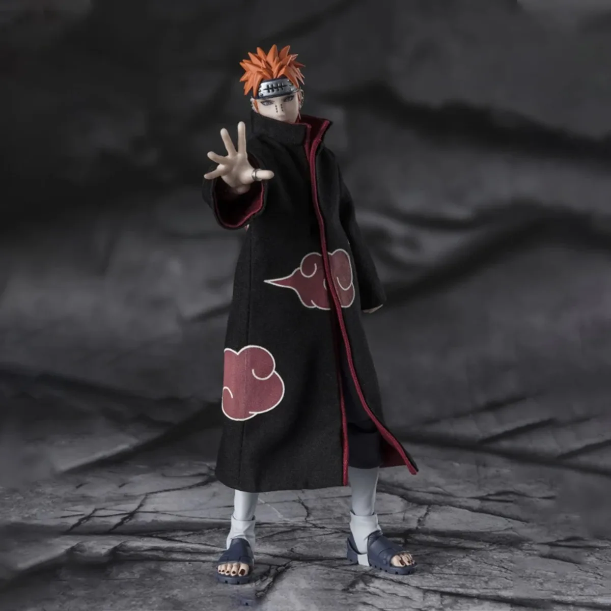 Bandai-Kits de modelos de Anime Naruto auténtico, juguetes de Dolor Tendo The Six Paths, figura de acción SHF, modelo de ensamblaje, regalo de Navidad para niños