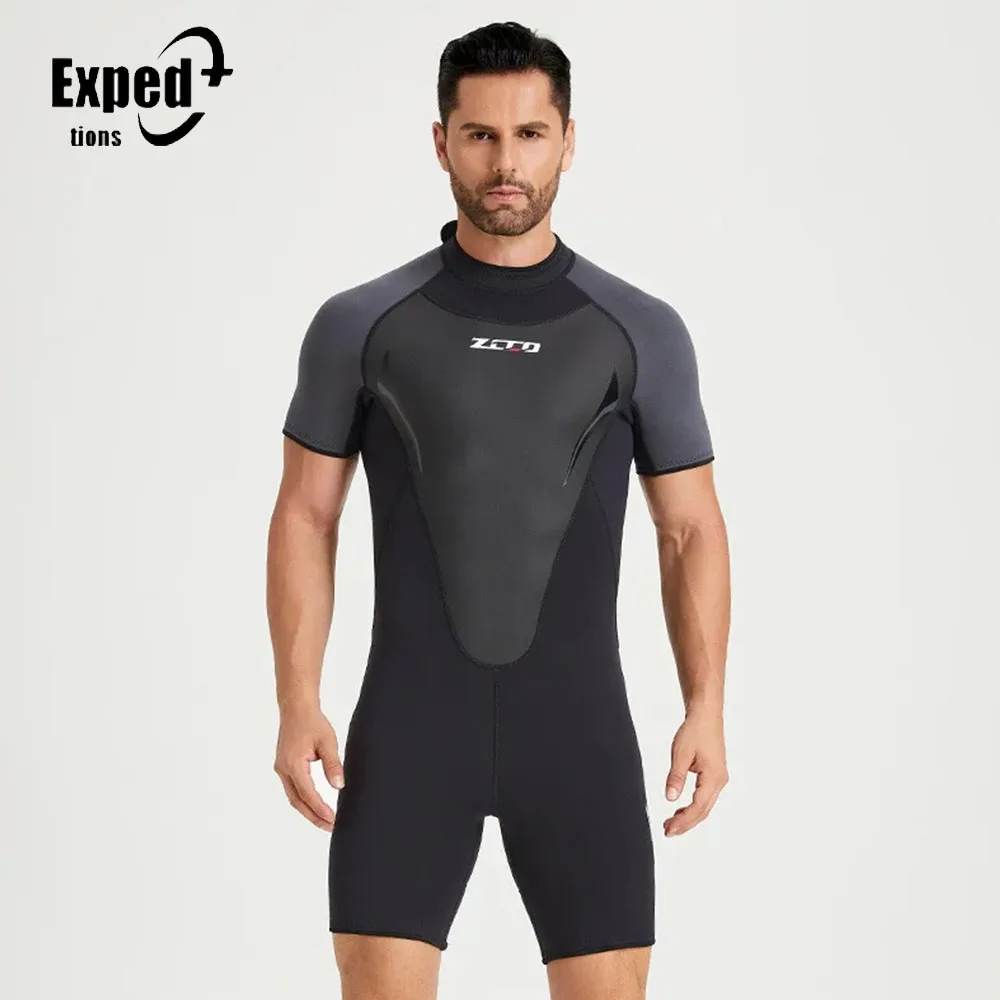 

3mm Short Sleeve Rash Guards Kitesurf Scuba Diving Suit One-Piece Swimwear Wet Suit New Wetsuit Neoprene Men Women Surf Suit