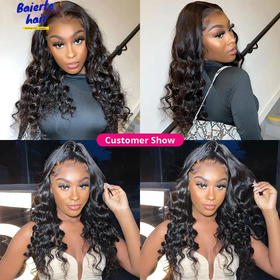 Loose Wave Bundle Human Hair Weave Unprocessed Virgin Weave Hair Wavy Human Hair Weft Big Loose Spiral Wand Curls Soft Real Hair