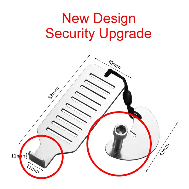 Lintolyard Upgrade New Design Door Stops - Multifunctional Portable Door Lock for Travel Hotel Home Security