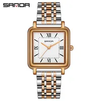 SANDA 1103 Women's Square Quartz Watch Fashion Elegant Business Pointer Display Wristwatches for Ladies Watches Gift