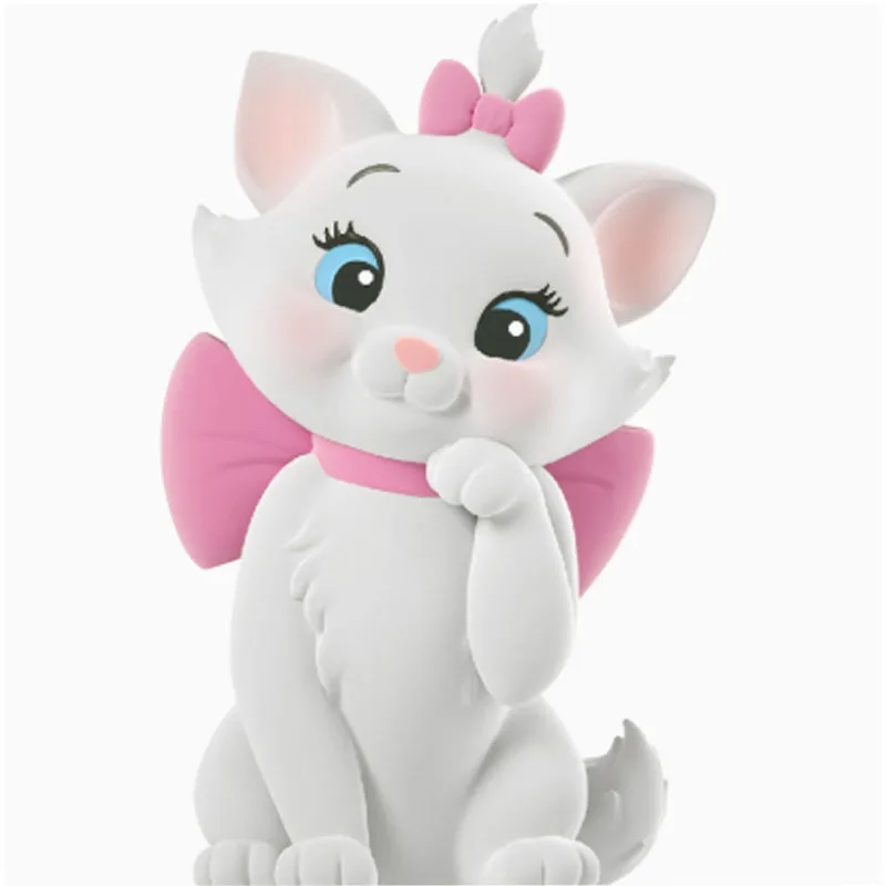Disney original kit de garagem os aristogatos marie gato reunido marie gato anime figuras de ação brinquedos para meninos presente modelo ornamentos