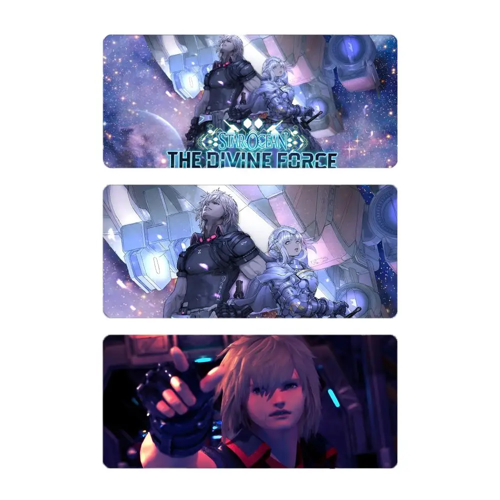 Epic Sci Fi Game S-Star Ocean Mouse Pad Mousepad Large Gaming LockEdge Thickened PC Table Desk Mat