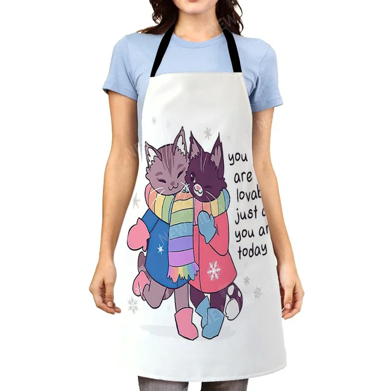 Aesthetic Women kitchen apron kids original Children Waterproof girl  princess waiter work apron oil proof cartoon kawaii cute